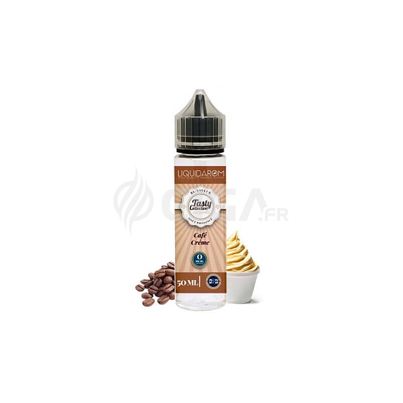 E-liquide Café Crème en 50ml de Tasty Collection de Liquidarom. E-liquide Café Crème en 50ml de Tasty Collection de Liquidarom.