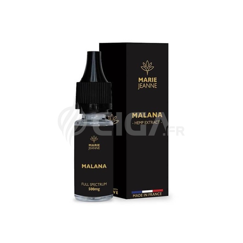 E-liquide au CBD Malana Full Spectrum de Marie Jeanne. E-liquide au CBD Malana Full Spectrum de Marie Jeanne.