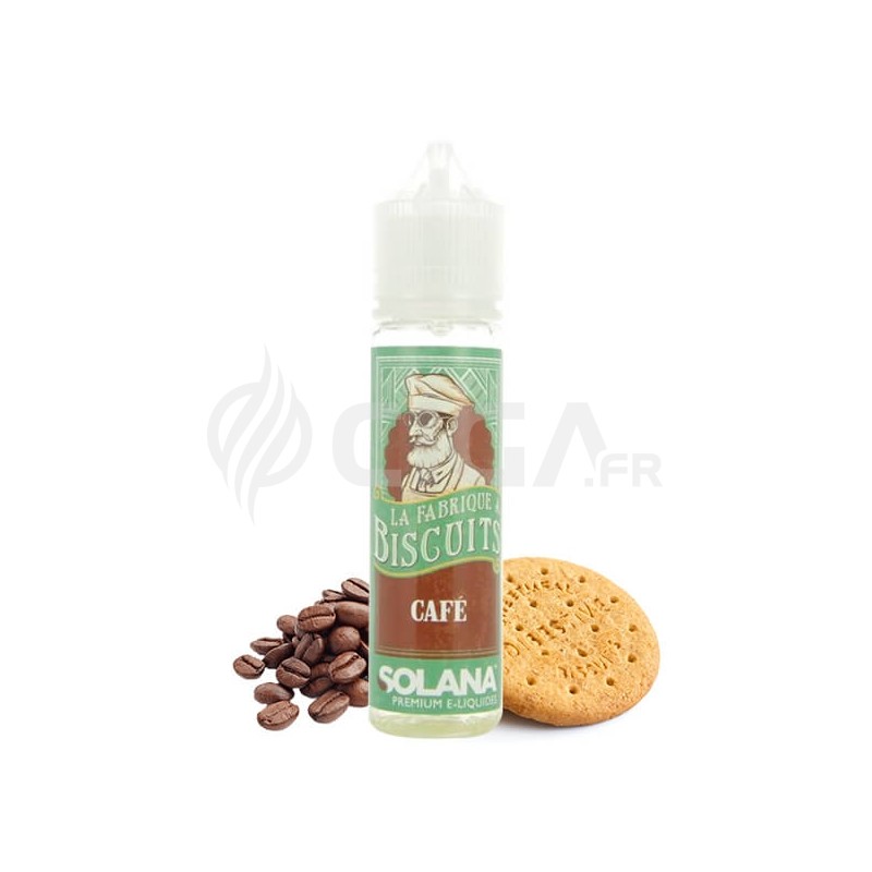 E-liquide Biscuit Café 50ml de La fabrique à biscuits de Solana. E-liquide Biscuit Café 50ml de La fabrique à biscuits de Solana.