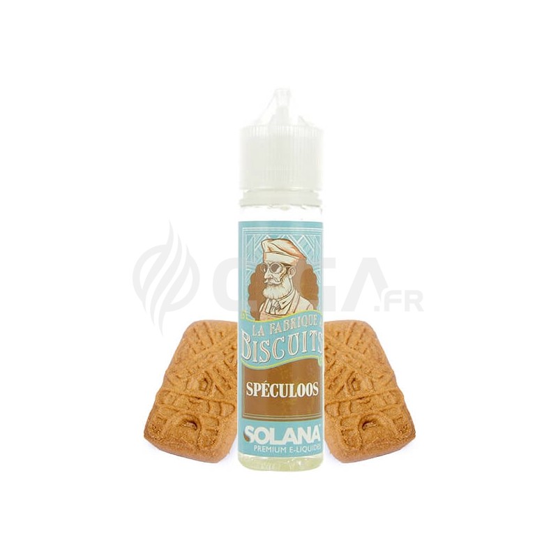 E-liquide Biscuit Spéculoos 50ml de La fabrique à biscuits de Solana. E-liquide Biscuit Spéculoos 50ml de La fabrique à biscuits de Solana.